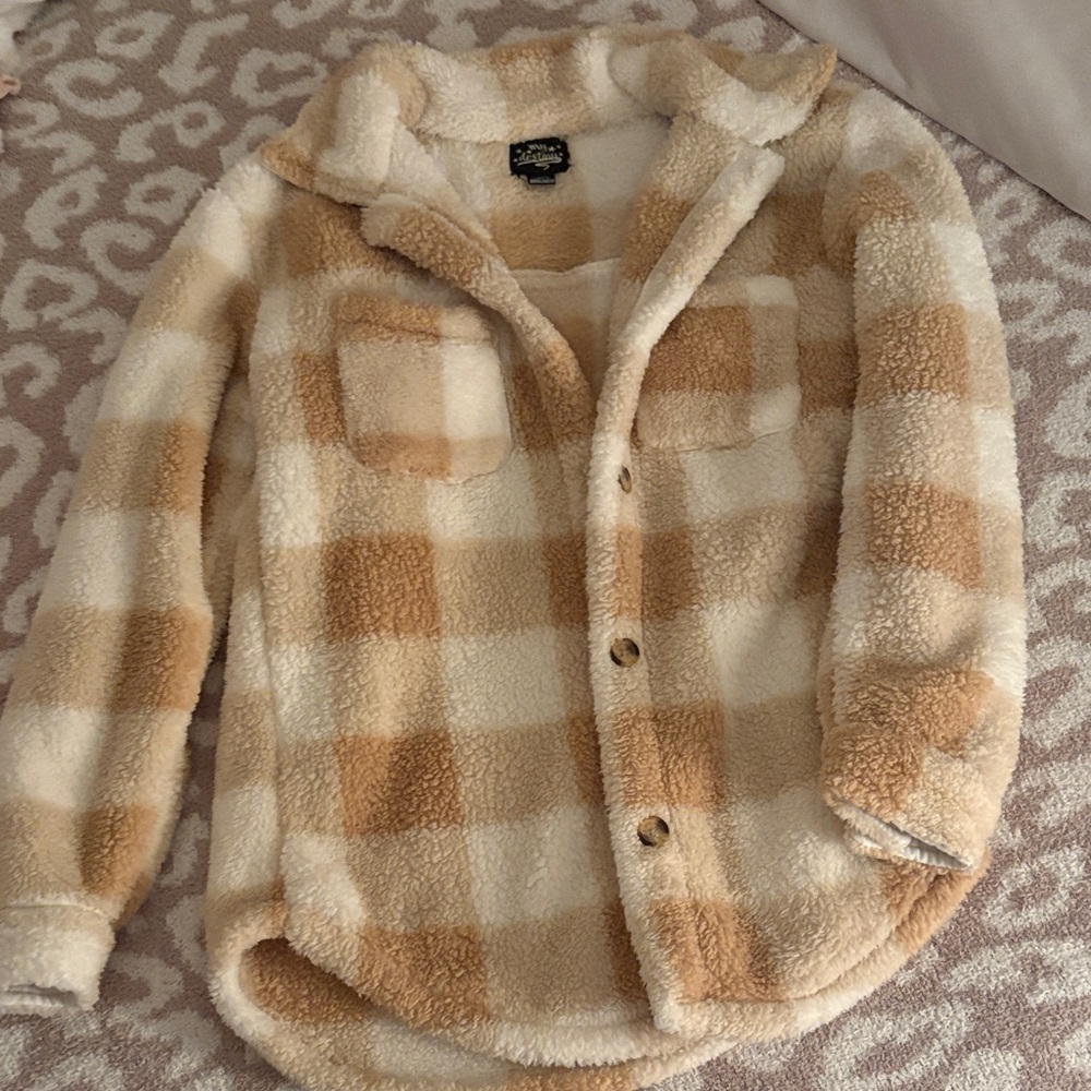 Plaid Sherpa Jacket